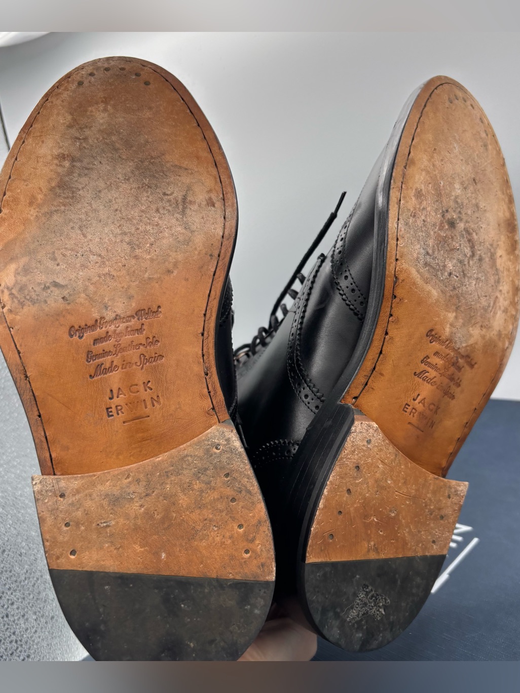 Jack Erwin Carter Wingtip Lace Up Boots — image 8 of 8